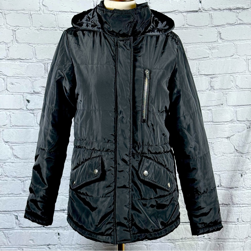 THE ZENANA Women's Puffer Hidden Zippered Hooded Jacket